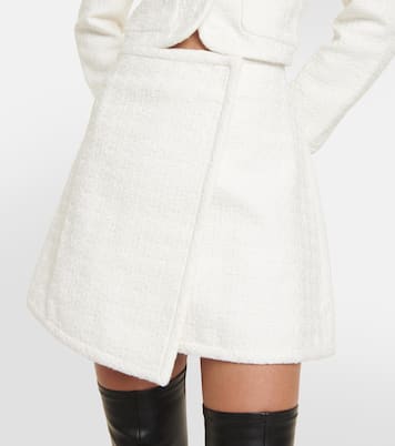 Falda wrap White Label de tweed de algodón | Proenza Schouler