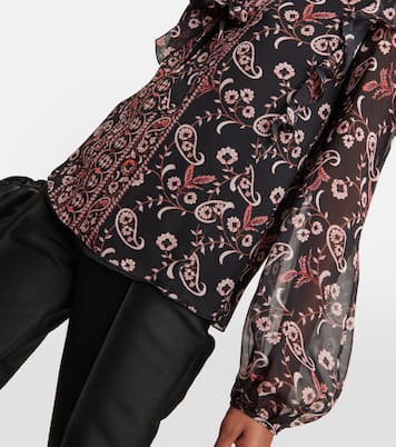 Bedruckte Bluse aus Seide | Giambattista Valli