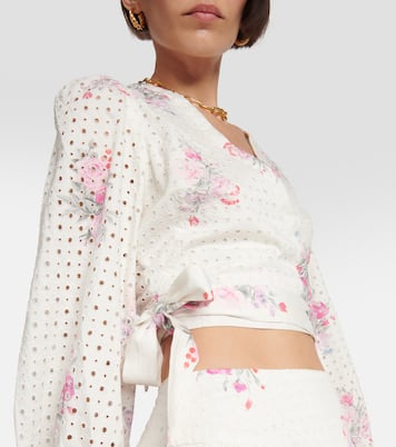 Cropped-Top Kinza aus Baumwolle | LoveShackFancy