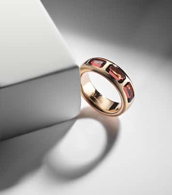 Bague Iconica en or rose 18 ct et grenats pyrope | Pomellato
