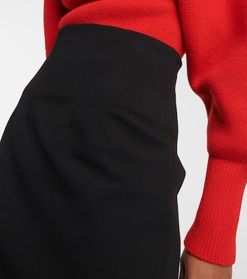 High-Rise-Maxirock aus einem Wollgemisch | Ferragamo