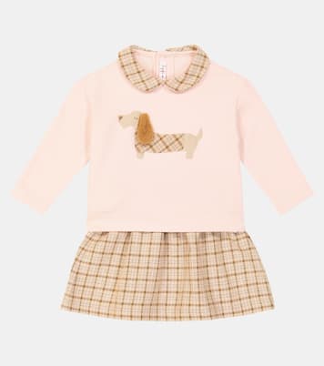 Bebé - set de top y falda de algodón | Il Gufo