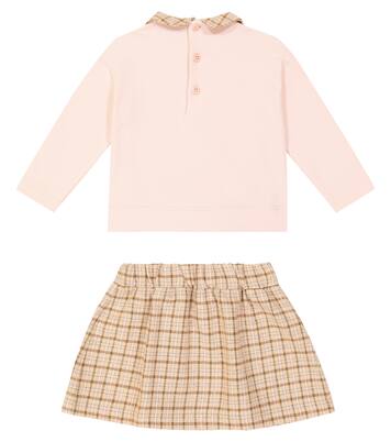 Bebé - set de top y falda de algodón | Il Gufo