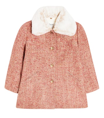 Temaggie faux fur-trimmed coat | Bonpoint