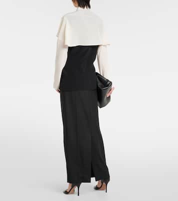 Blusa de crepé de china de seda con lazo | Victoria Beckham