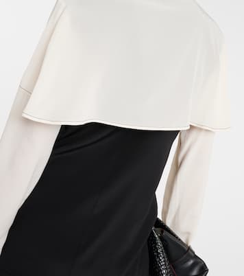 Blusa de crepé de china de seda con lazo | Victoria Beckham