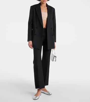 Tan-Go metallic leather ballet flats | Valentino Garavani