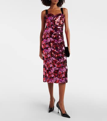 Vestido midi Azalea con lentejuelas | Rebecca Vallance
