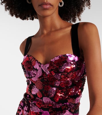 Vestido midi Azalea con lentejuelas | Rebecca Vallance