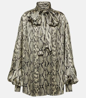 Schluppenbluse aus Seide | Balmain
