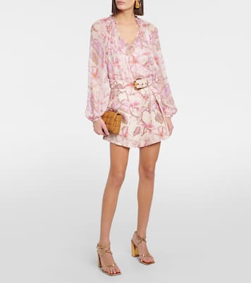 Blusa Matchmaker Billow con stampa | Zimmermann