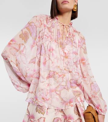 Blusa Matchmaker Billow con stampa | Zimmermann