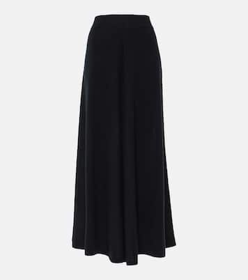 Gonna lunga in lana e cashmere | Jardin des Orangers