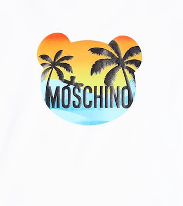 Printed cotton-blend jersey T-shirt | Moschino Kids