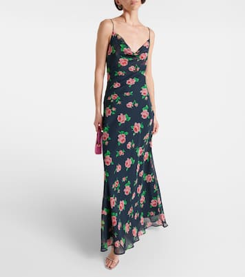 Tazzy floral open-back slip dress | Rotate