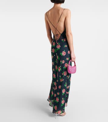 Tazzy floral open-back slip dress | Rotate