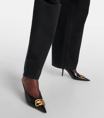Pumps Square Knife BB 80 aus Metallic-Leder | Balenciaga
