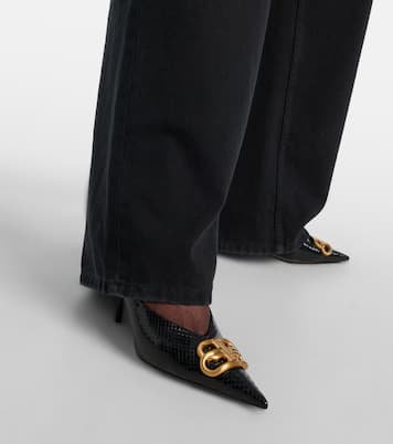 Pumps Square Knife BB 80 aus Metallic-Leder | Balenciaga