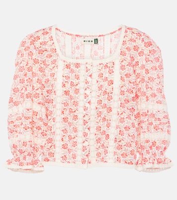Jacques floral cotton voile top | Rixo