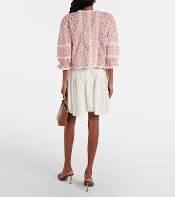 Jacques floral cotton voile top | Rixo