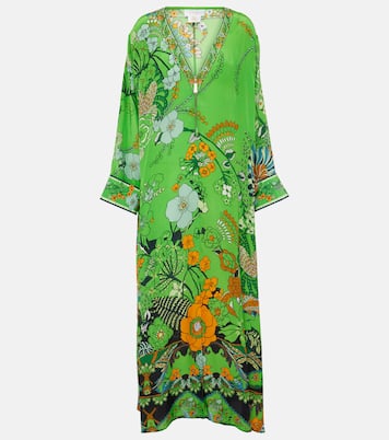 Printed silk kaftan | Camilla