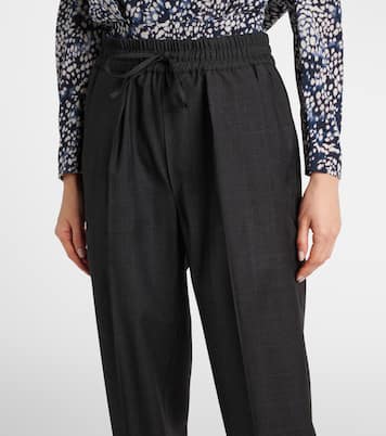 Pantalon droit Liska en laine mélangée | Isabel Marant