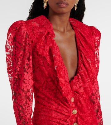 Robe longue en dentelle | Alessandra Rich