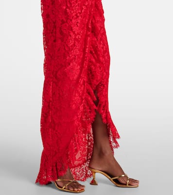 Robe longue en dentelle | Alessandra Rich