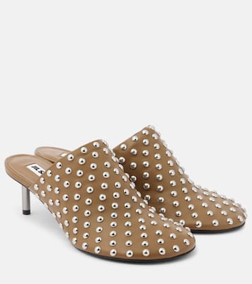 Mules en cuir à ornements | Jil Sander