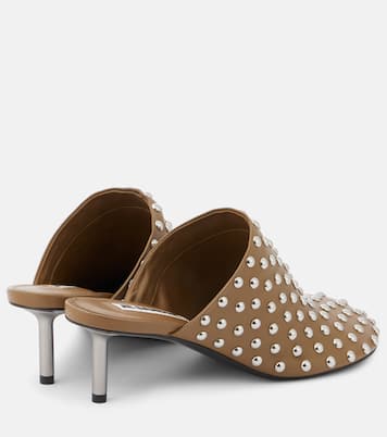 Mules en cuir à ornements | Jil Sander