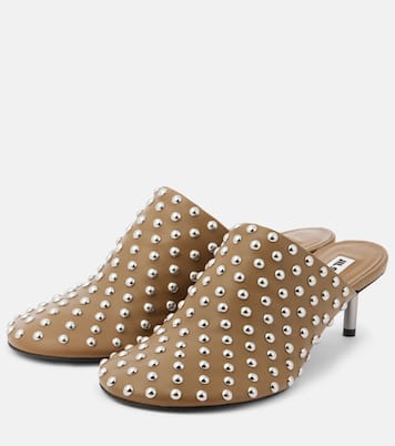 Mules en cuir à ornements | Jil Sander