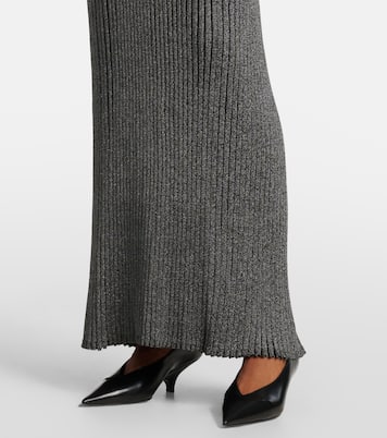 Abito lungo Joni in lamé a coste | Proenza Schouler