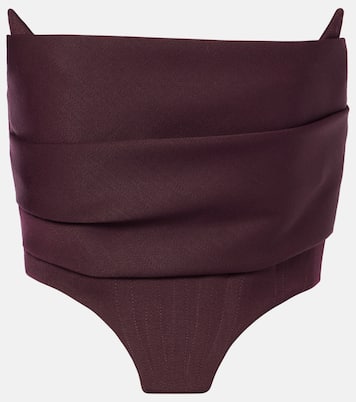 Bustier drapeado | Alex Perry