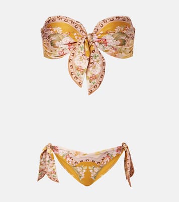 Bikini Wylie Scarf Tie à fleurs | Zimmermann