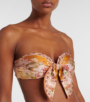 Bikini Wylie Scarf Tie à fleurs | Zimmermann