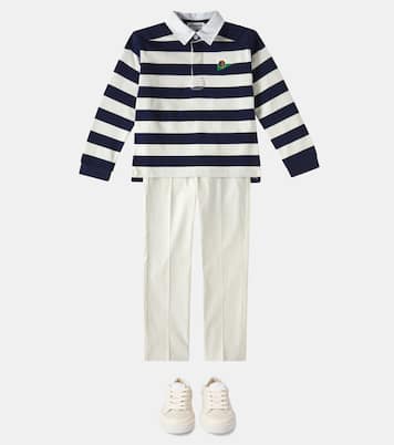 Polo Edman in cotone a righe | Bonpoint