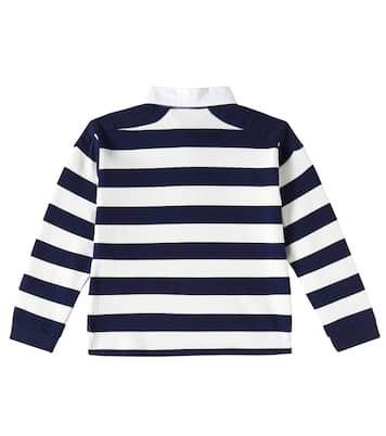 Polo Edman in cotone a righe | Bonpoint
