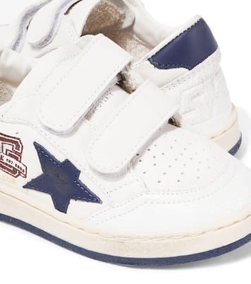 Sneakers Ballstar in pelle con stampa | Golden Goose Kids