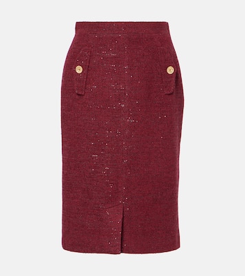 Sequined tweed pencil skirt | Alessandra Rich