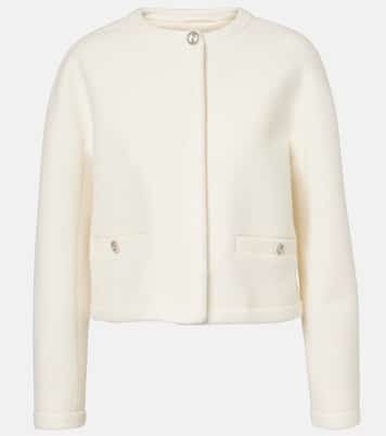 Giacca Interlocking G in bouclé di misto lana | Gucci