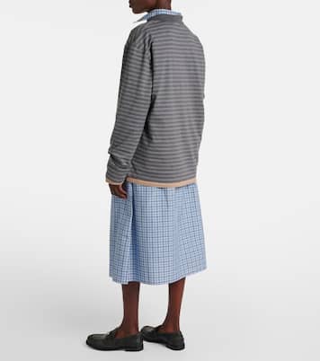 Polo rayé en coton  | Miu Miu