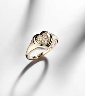 Bague en or 14 ct et diamants | Stone and Strand