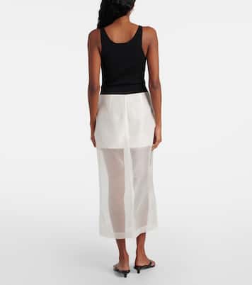Gonna lunga in organza di seta | Frame