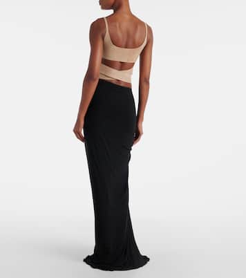 Suede wrap top | Alaïa
