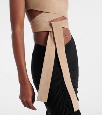 Suede wrap top | Alaïa