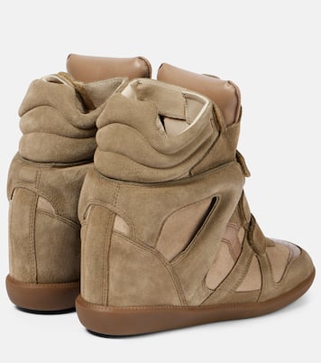 Sneakers Bekett in pelle e suede con zeppa | Isabel Marant