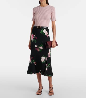 Floral midi skirt | Erdem