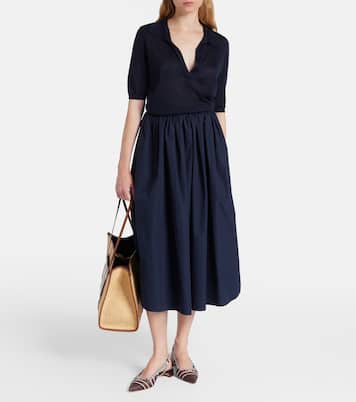 Cabas Capri en raphia et cuir | DeMellier