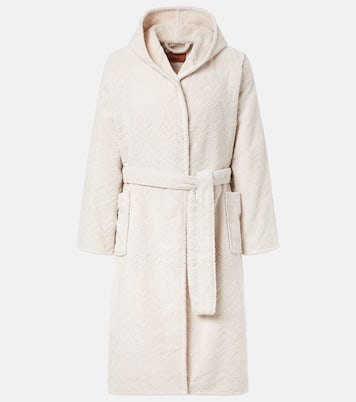 Accappatoio Chalk in spugna di cotone Zigzag | Missoni