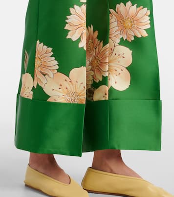 Pantalon droit Sage à fleurs | Alémais